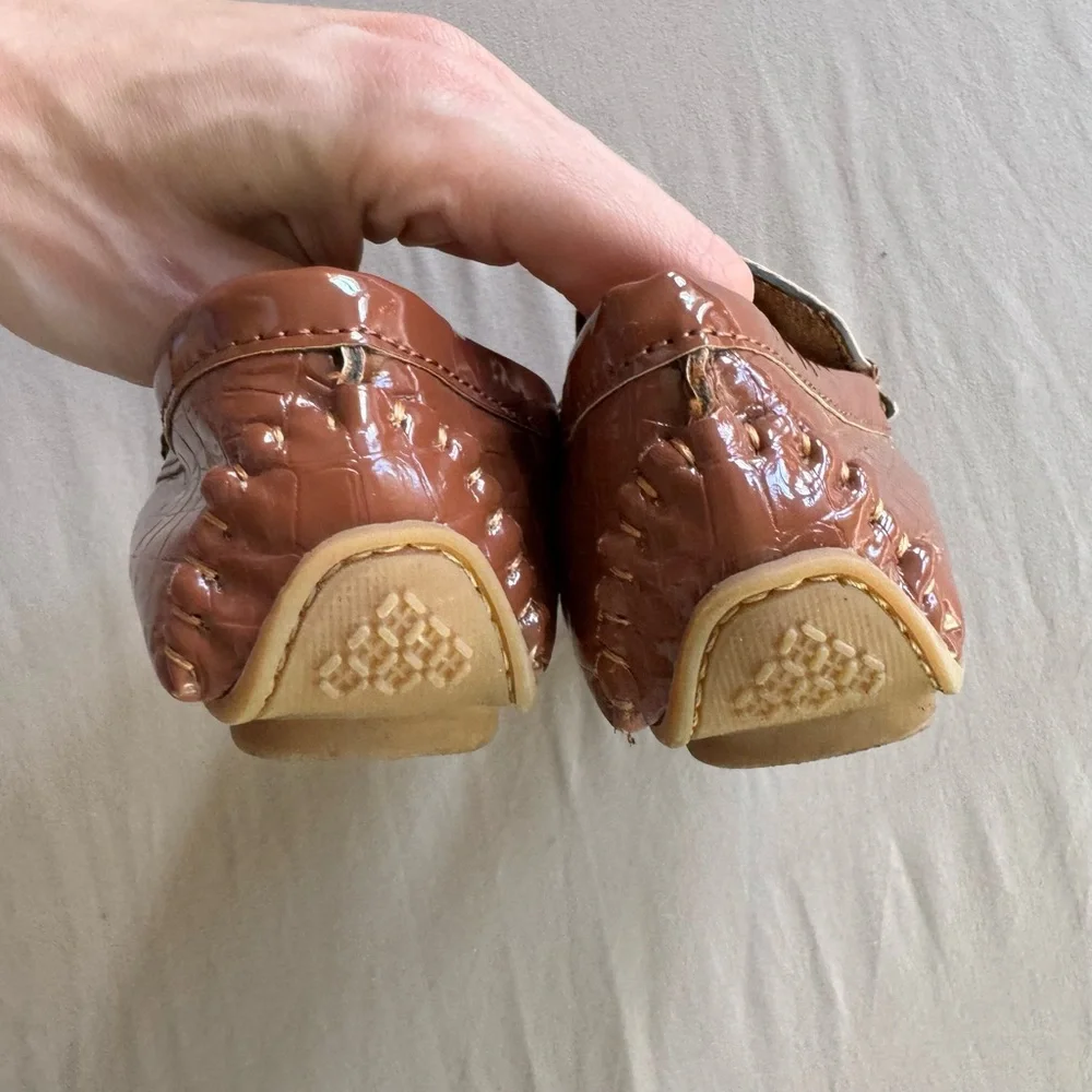 Kids Boys Woven Buckle Moccasin Loafers Dress Shoe